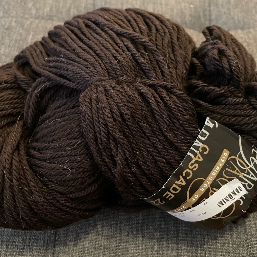 Chocolate Brown Cascade 220 Wool